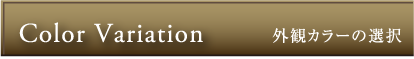 Color Variation（外観カラーの選択）